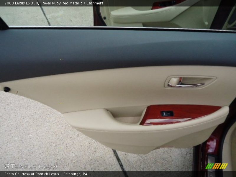 Royal Ruby Red Metallic / Cashmere 2008 Lexus ES 350