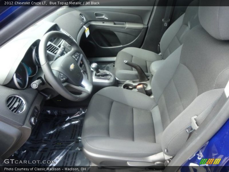 Blue Topaz Metallic / Jet Black 2012 Chevrolet Cruze LT