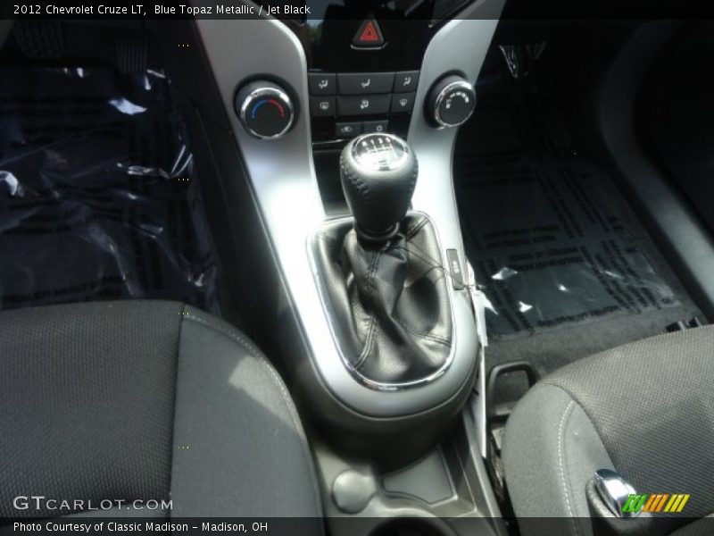 Blue Topaz Metallic / Jet Black 2012 Chevrolet Cruze LT