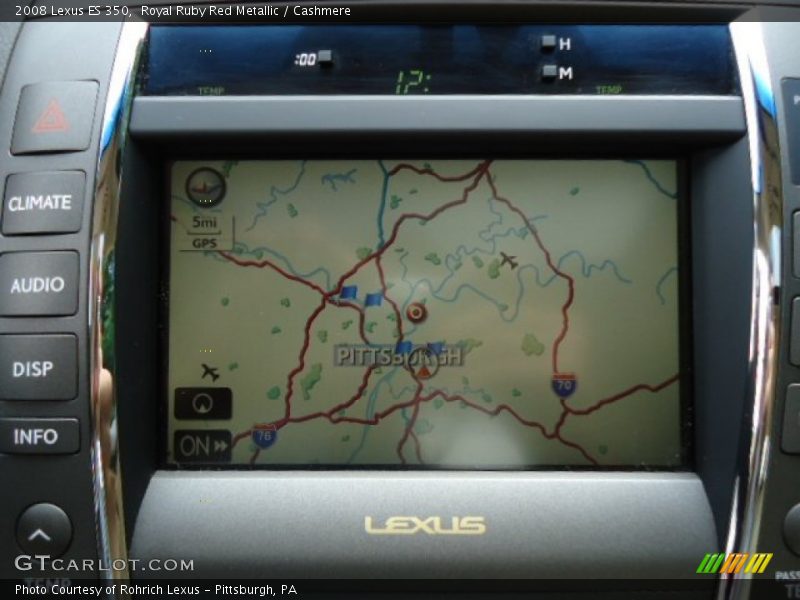 Royal Ruby Red Metallic / Cashmere 2008 Lexus ES 350