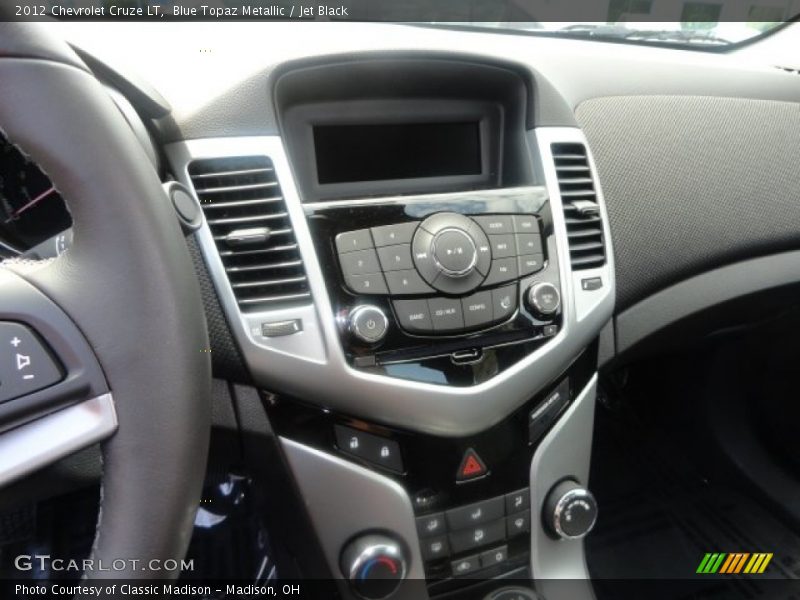 Blue Topaz Metallic / Jet Black 2012 Chevrolet Cruze LT