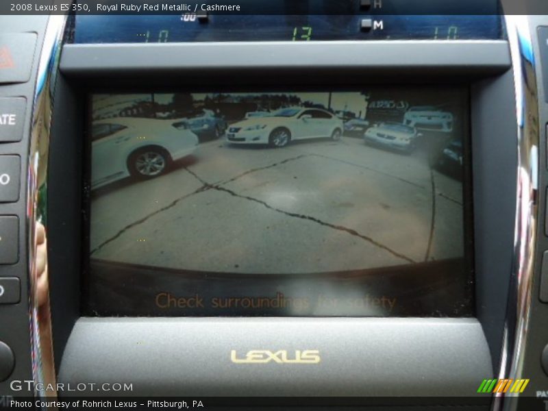 Royal Ruby Red Metallic / Cashmere 2008 Lexus ES 350