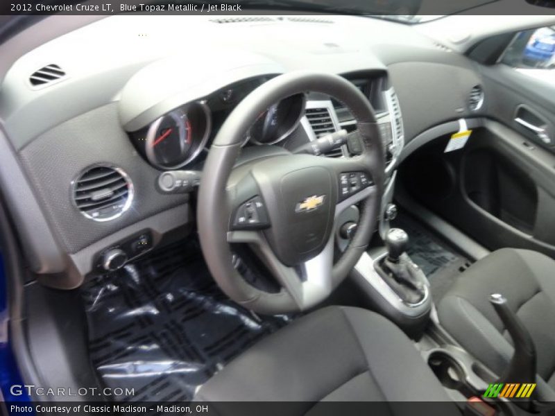 Blue Topaz Metallic / Jet Black 2012 Chevrolet Cruze LT