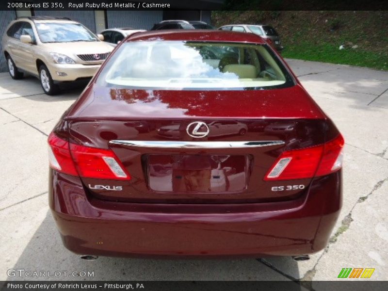 Royal Ruby Red Metallic / Cashmere 2008 Lexus ES 350