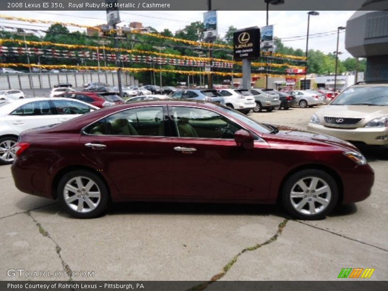 Royal Ruby Red Metallic / Cashmere 2008 Lexus ES 350