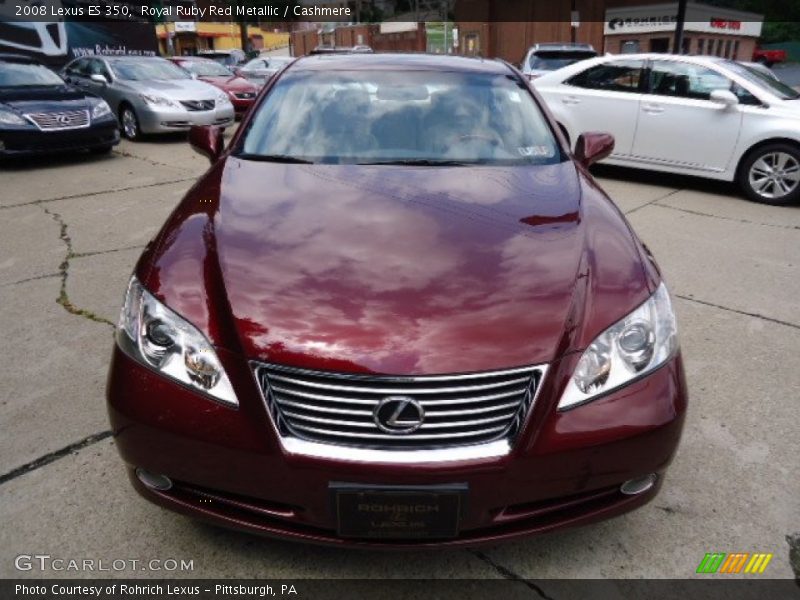 Royal Ruby Red Metallic / Cashmere 2008 Lexus ES 350