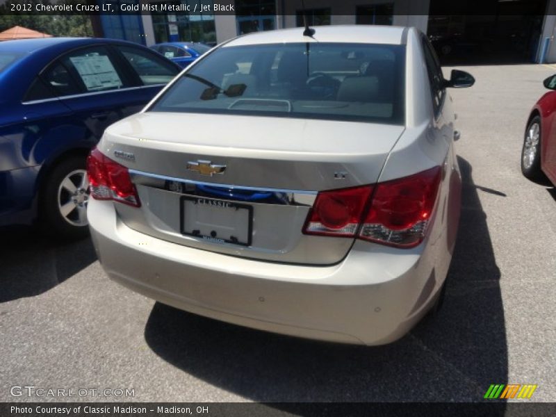 Gold Mist Metallic / Jet Black 2012 Chevrolet Cruze LT