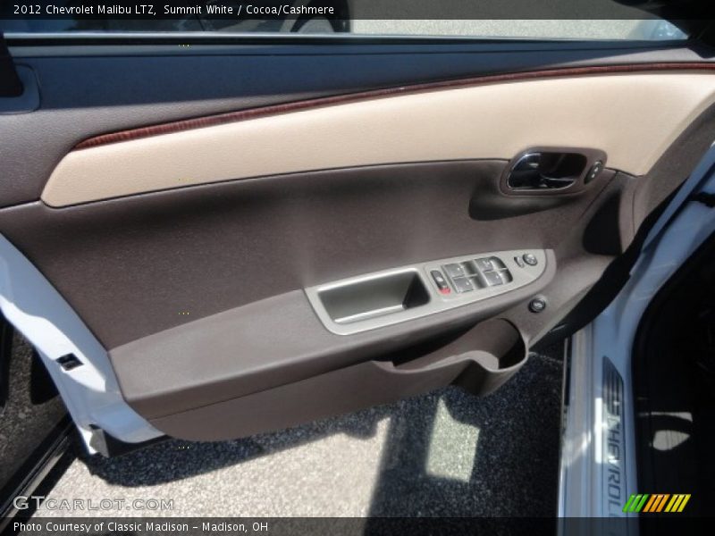 Summit White / Cocoa/Cashmere 2012 Chevrolet Malibu LTZ