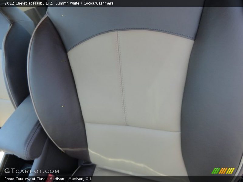Summit White / Cocoa/Cashmere 2012 Chevrolet Malibu LTZ