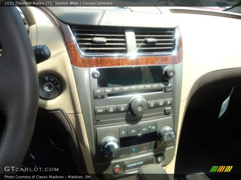 Summit White / Cocoa/Cashmere 2012 Chevrolet Malibu LTZ