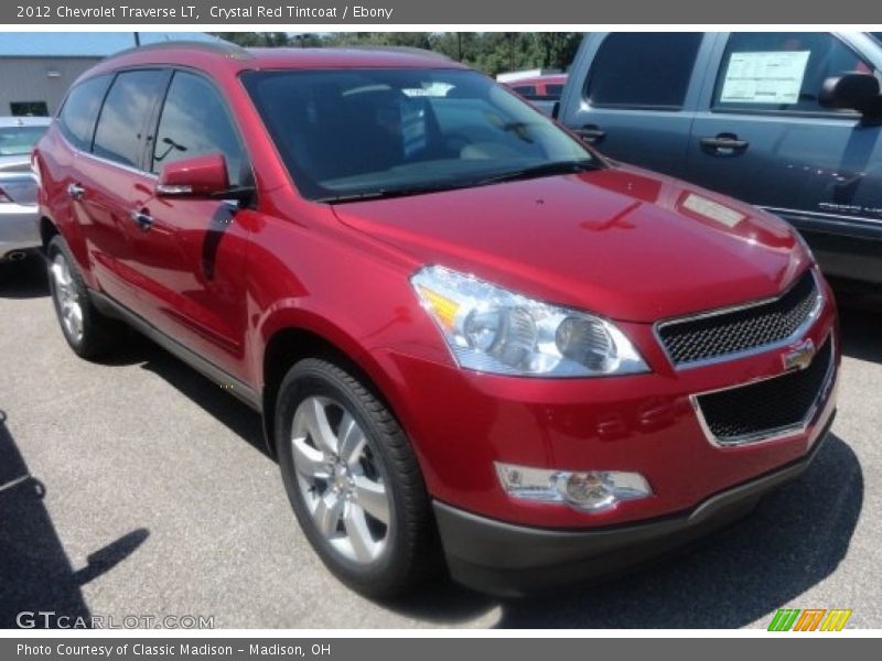 Crystal Red Tintcoat / Ebony 2012 Chevrolet Traverse LT
