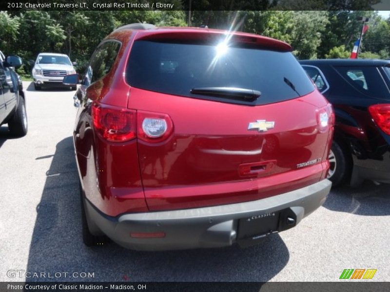 Crystal Red Tintcoat / Ebony 2012 Chevrolet Traverse LT