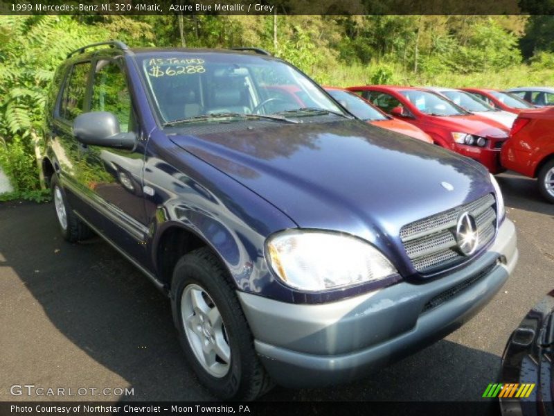 Azure Blue Metallic / Grey 1999 Mercedes-Benz ML 320 4Matic