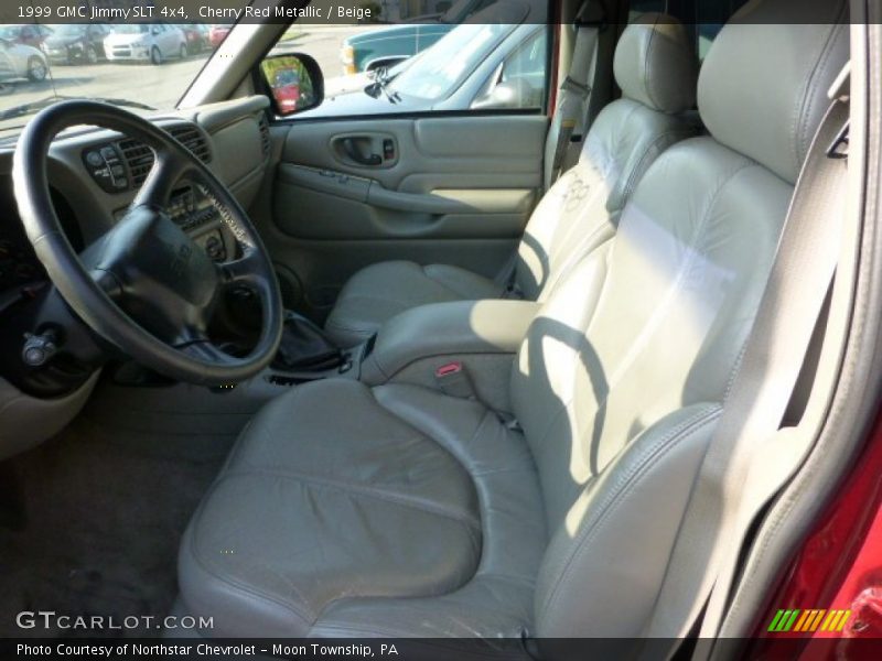 Cherry Red Metallic / Beige 1999 GMC Jimmy SLT 4x4