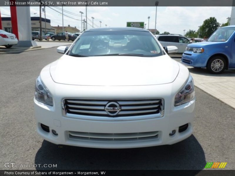 Winter Frost White / Cafe Latte 2012 Nissan Maxima 3.5 SV