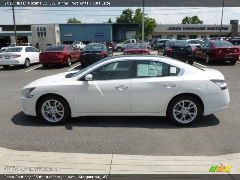 Winter Frost White / Cafe Latte 2012 Nissan Maxima 3.5 SV