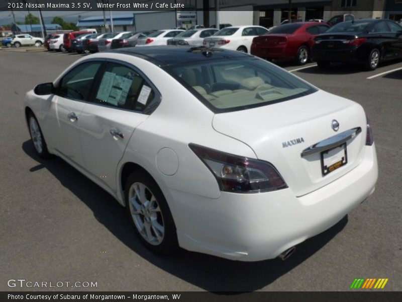 Winter Frost White / Cafe Latte 2012 Nissan Maxima 3.5 SV