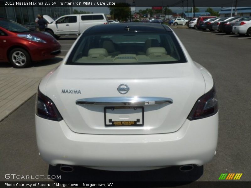 Winter Frost White / Cafe Latte 2012 Nissan Maxima 3.5 SV
