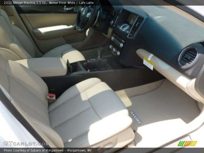 Winter Frost White / Cafe Latte 2012 Nissan Maxima 3.5 SV