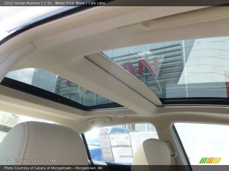 Winter Frost White / Cafe Latte 2012 Nissan Maxima 3.5 SV