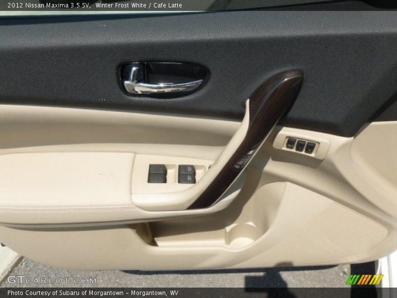 Winter Frost White / Cafe Latte 2012 Nissan Maxima 3.5 SV