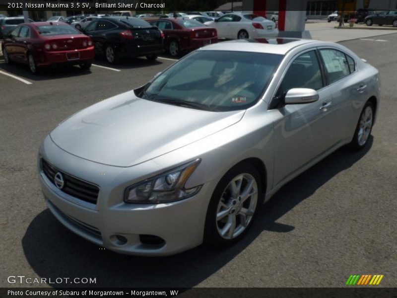 Brilliant Silver / Charcoal 2012 Nissan Maxima 3.5 SV