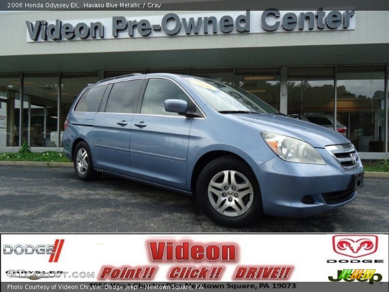 Havasu Blue Metallic / Gray 2006 Honda Odyssey EX