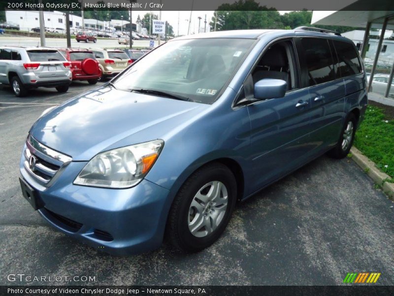 Havasu Blue Metallic / Gray 2006 Honda Odyssey EX