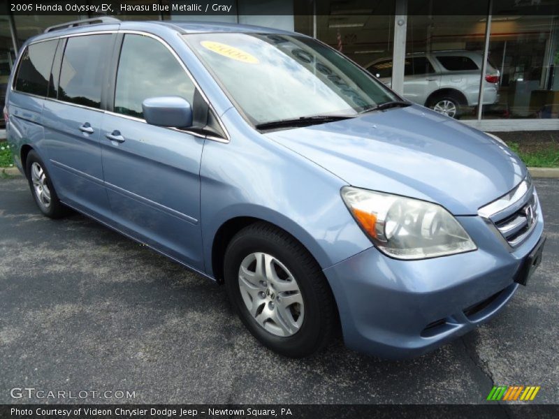Havasu Blue Metallic / Gray 2006 Honda Odyssey EX