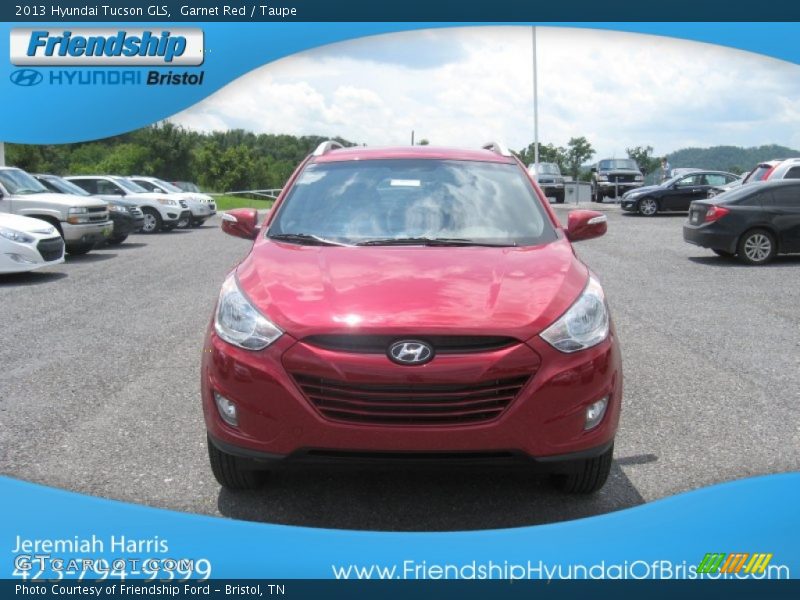 Garnet Red / Taupe 2013 Hyundai Tucson GLS