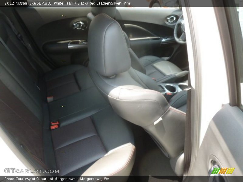 White Pearl / Black/Red Leather/Silver Trim 2012 Nissan Juke SL AWD