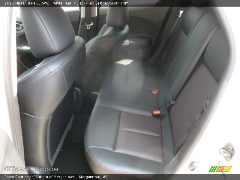 White Pearl / Black/Red Leather/Silver Trim 2012 Nissan Juke SL AWD
