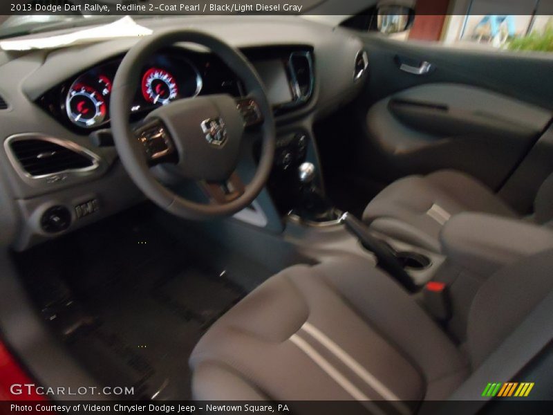Redline 2-Coat Pearl / Black/Light Diesel Gray 2013 Dodge Dart Rallye
