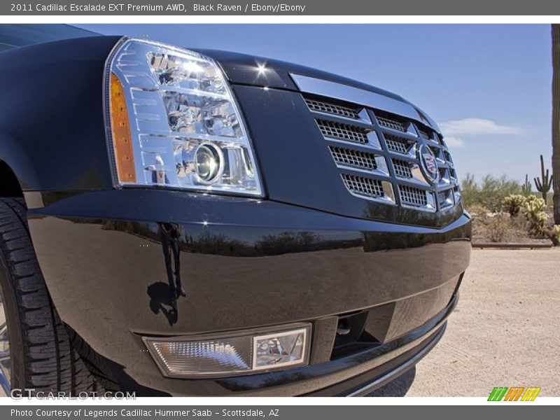 Black Raven / Ebony/Ebony 2011 Cadillac Escalade EXT Premium AWD