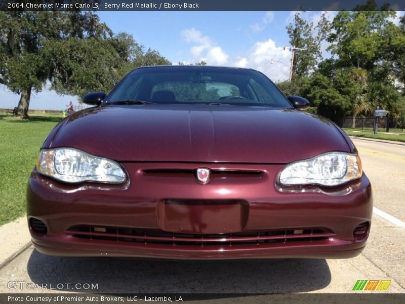 Berry Red Metallic / Ebony Black 2004 Chevrolet Monte Carlo LS