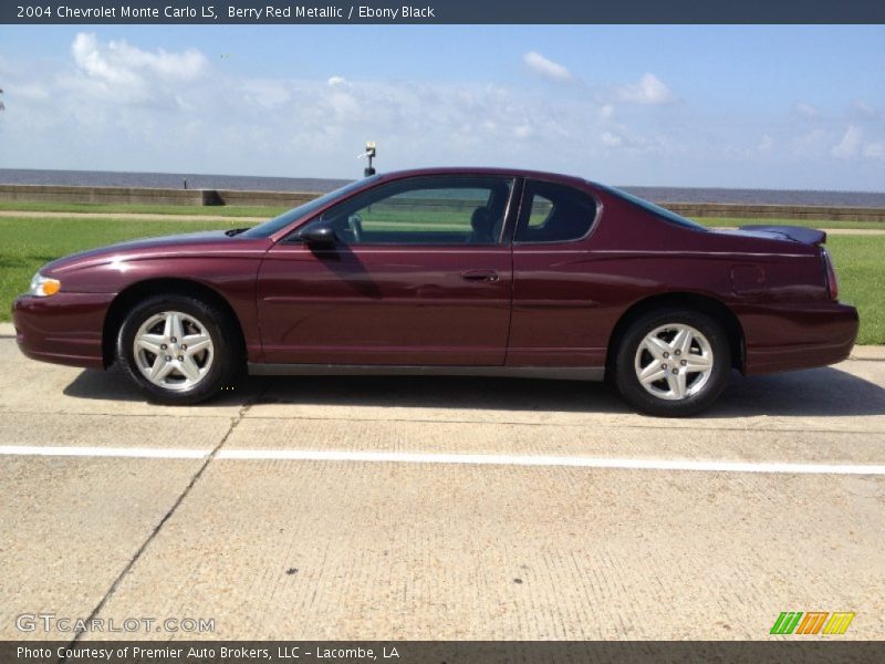 Berry Red Metallic / Ebony Black 2004 Chevrolet Monte Carlo LS