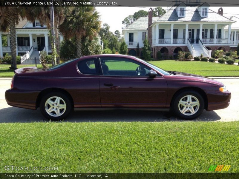 Berry Red Metallic / Ebony Black 2004 Chevrolet Monte Carlo LS