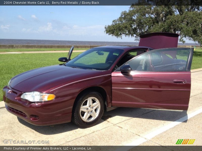 Berry Red Metallic / Ebony Black 2004 Chevrolet Monte Carlo LS