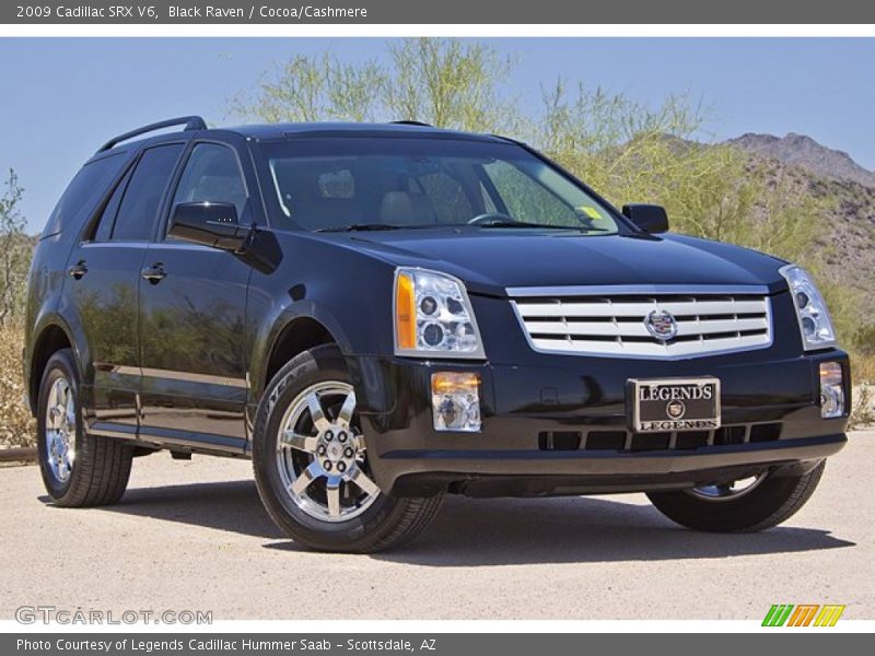 Black Raven / Cocoa/Cashmere 2009 Cadillac SRX V6