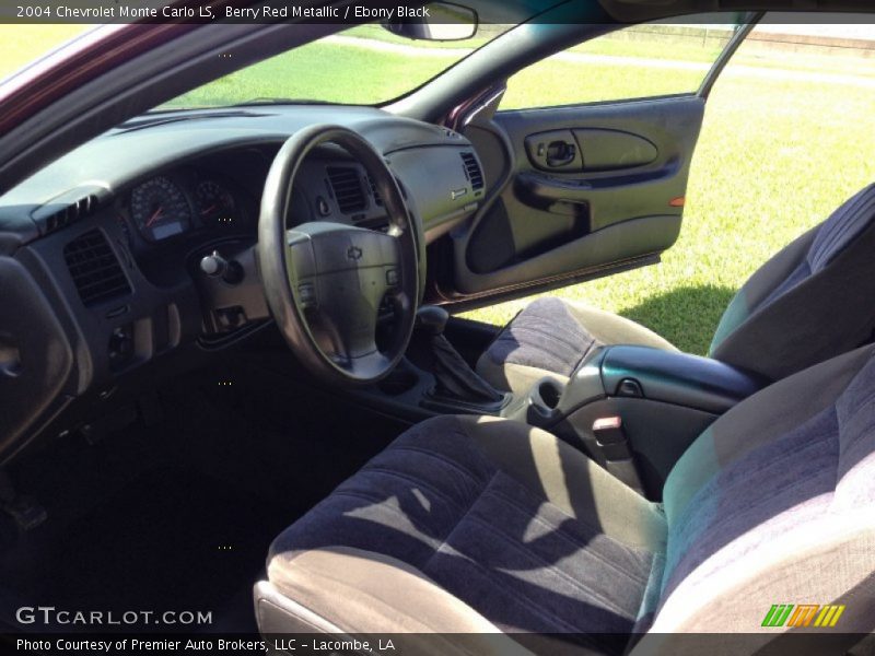 Berry Red Metallic / Ebony Black 2004 Chevrolet Monte Carlo LS