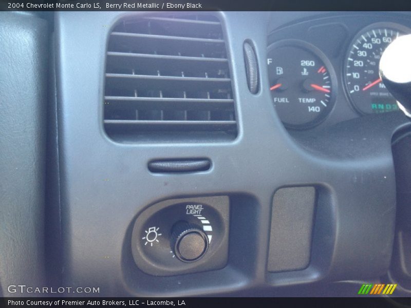 Berry Red Metallic / Ebony Black 2004 Chevrolet Monte Carlo LS