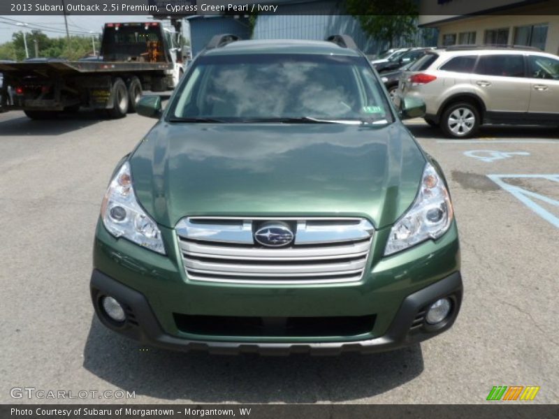 Cypress Green Pearl / Ivory 2013 Subaru Outback 2.5i Premium