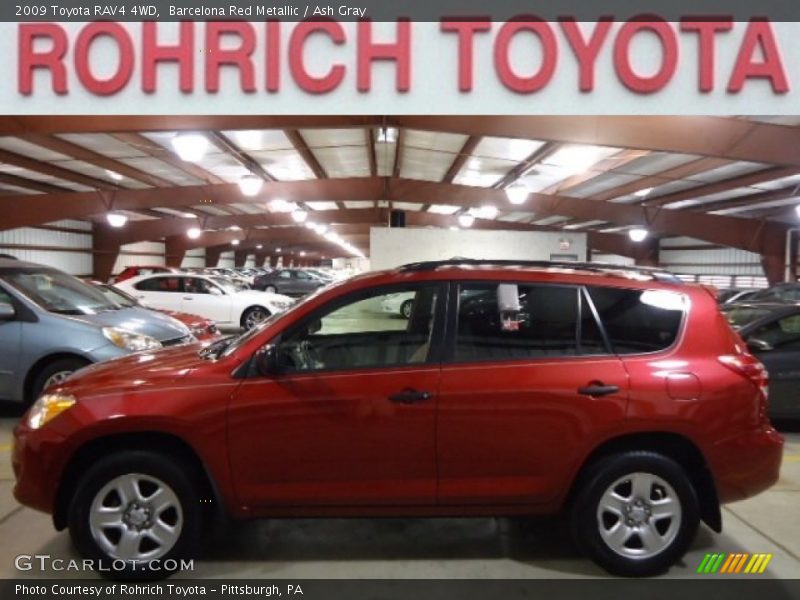 Barcelona Red Metallic / Ash Gray 2009 Toyota RAV4 4WD