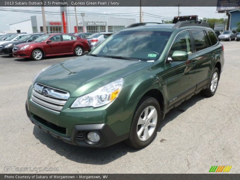 Cypress Green Pearl / Ivory 2013 Subaru Outback 2.5i Premium