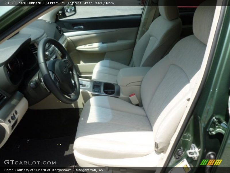 Cypress Green Pearl / Ivory 2013 Subaru Outback 2.5i Premium