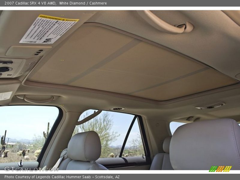 Sunroof of 2007 SRX 4 V8 AWD
