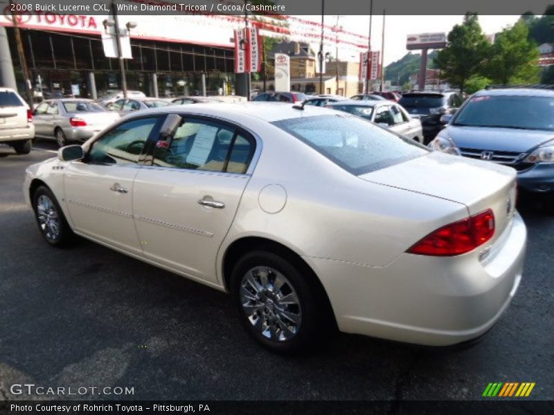 White Diamond Tricoat / Cocoa/Cashmere 2008 Buick Lucerne CXL