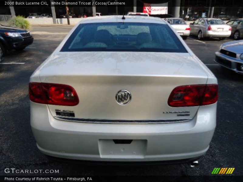 White Diamond Tricoat / Cocoa/Cashmere 2008 Buick Lucerne CXL
