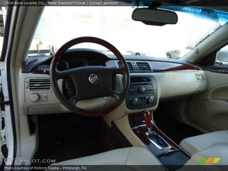 White Diamond Tricoat / Cocoa/Cashmere 2008 Buick Lucerne CXL