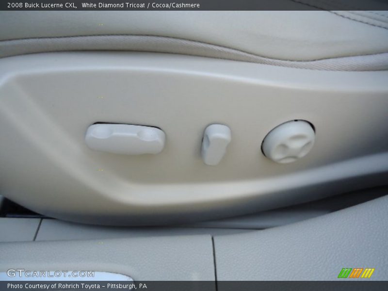 White Diamond Tricoat / Cocoa/Cashmere 2008 Buick Lucerne CXL